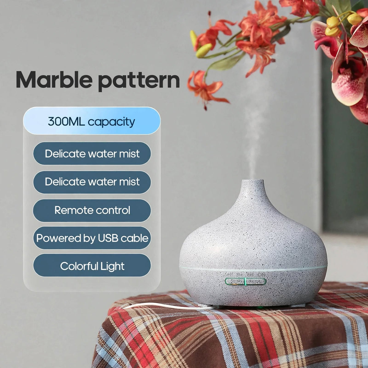 Wooden Aromatherapy Diffuser With Remote