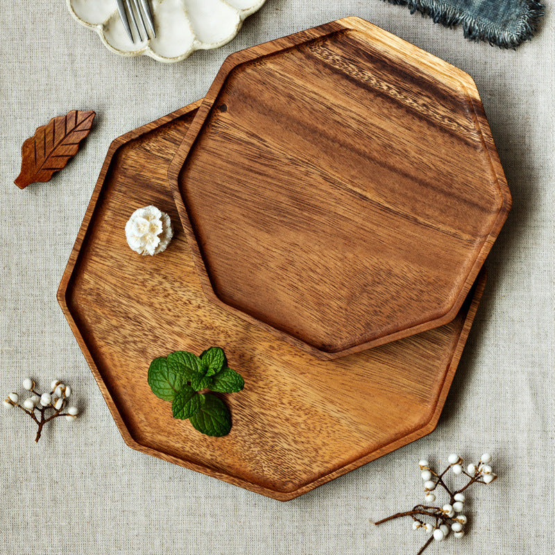 Japanese Acacia Wood Star Anise Tray