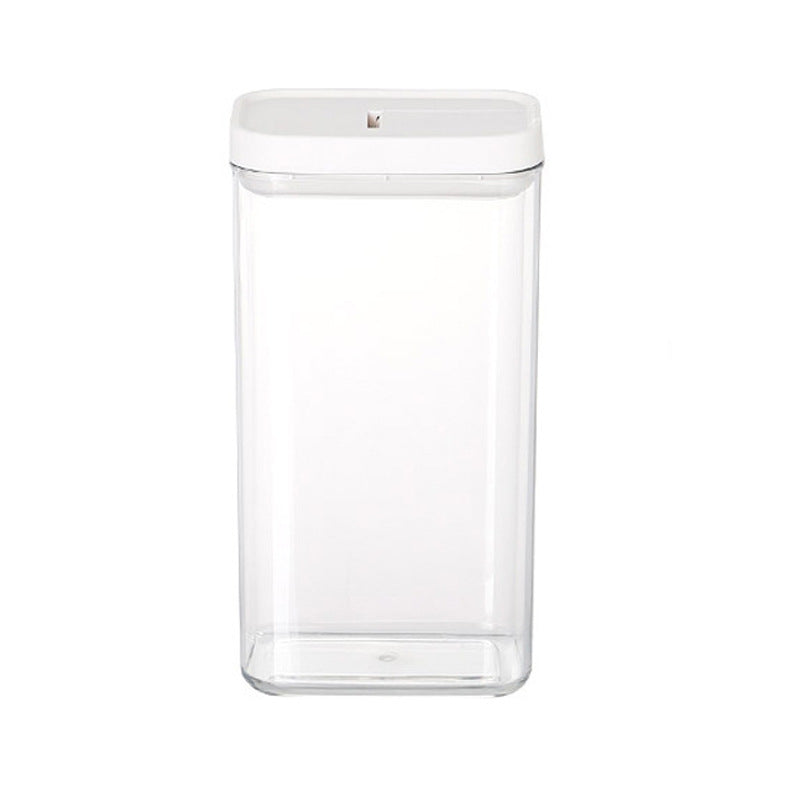 Stylish Transparent Airtight Square Storage Jar for Pasta - Keep Your Food Fresh!