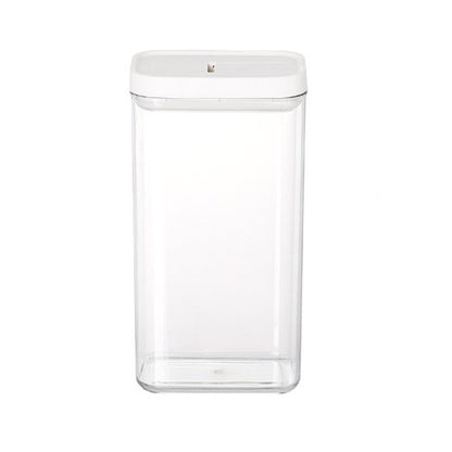 Stylish Transparent Airtight Square Storage Jar for Pasta - Keep Your Food Fresh!