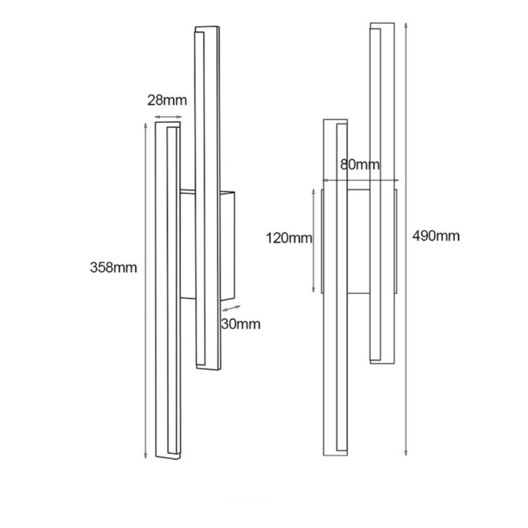 Double Line Wall Lamp