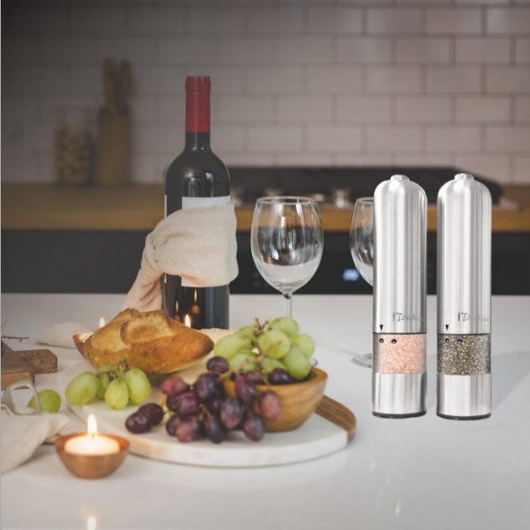 Premium Stainless Steel Electric Pepper Grinder - Perfect for Home and Professional Use