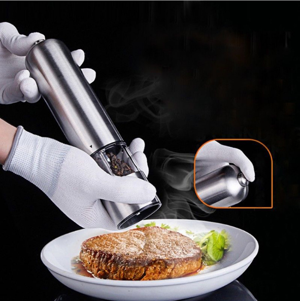 Premium Stainless Steel Electric Pepper Grinder - Perfect for Home and Professional Use