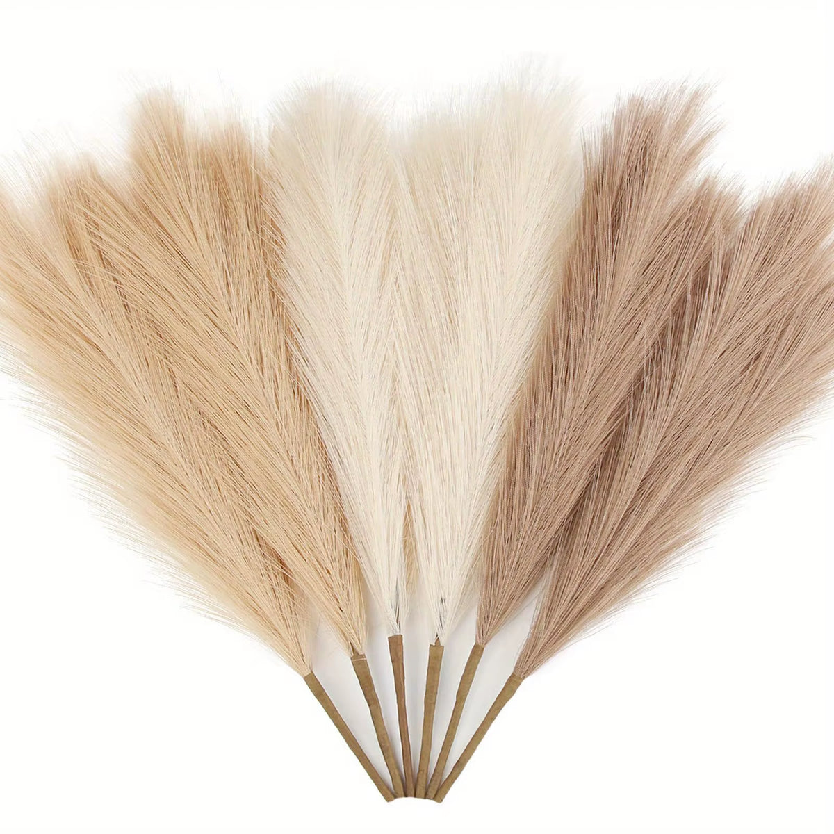 Faux Pampas Grass Decor Set