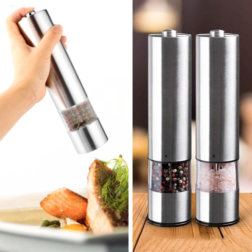 Premium Stainless Steel Electric Pepper Grinder - Perfect for Home and Professional Use