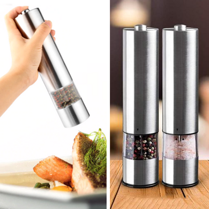 Premium Stainless Steel Electric Pepper Grinder - Perfect for Home and Professional Use