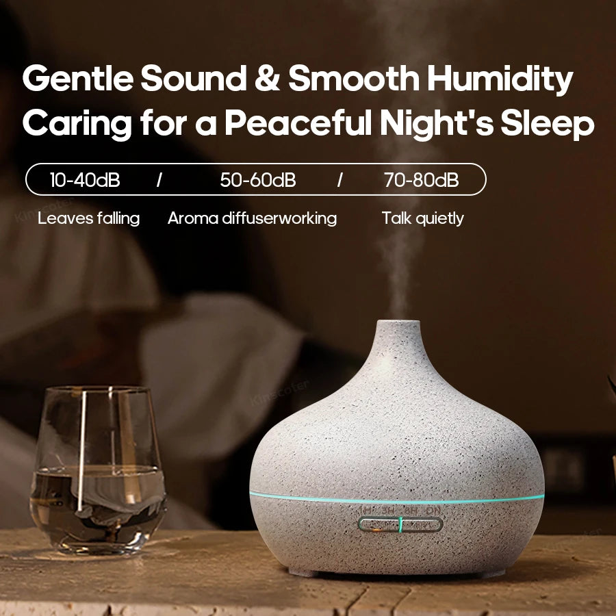 Transform Your Space with the Wood Grain Aromatherapy Diffuser - USB Humidifier & Essential Oil Set for a Relaxing Atmosphere