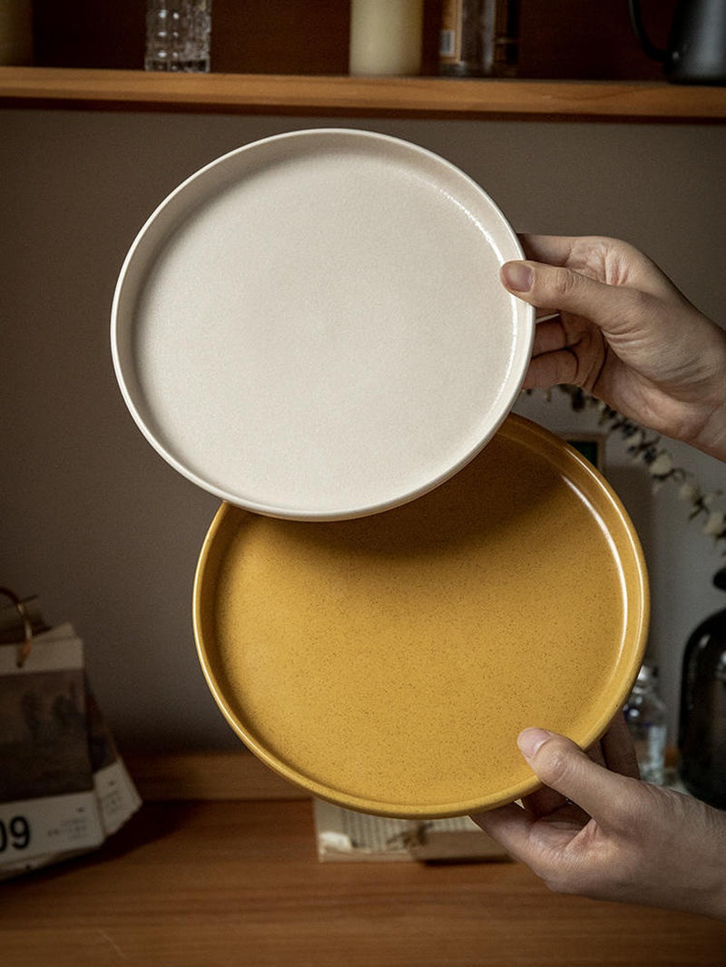 Elevate Your Dining Experience with Our Solid Color Nordic Style Ceramic Plate