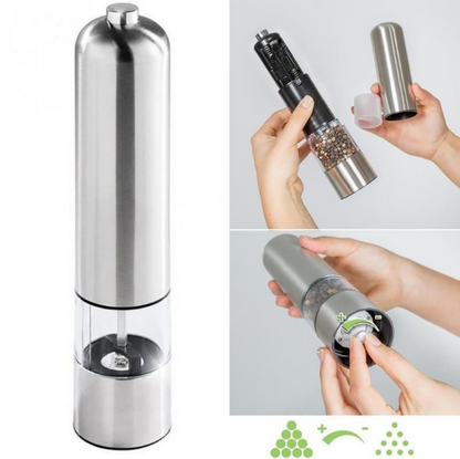 Premium Stainless Steel Electric Pepper Grinder - Perfect for Home and Professional Use