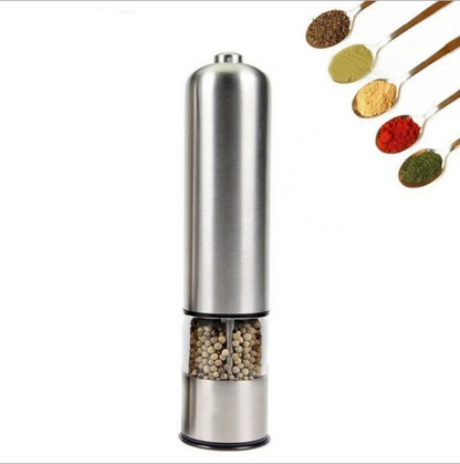 Premium Stainless Steel Electric Pepper Grinder - Perfect for Home and Professional Use