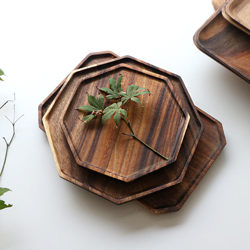 Japanese Acacia Wood Star Anise Tray