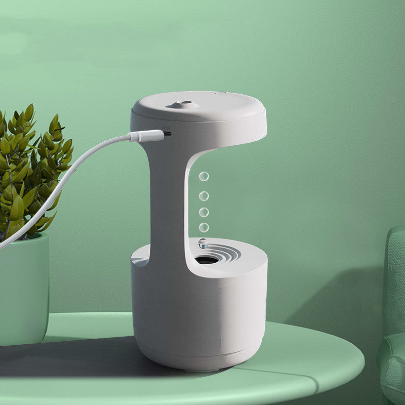 Transform Your Space with the Bedroom Anti-Gravity Humidifier & Clock Aroma Diffuser - Large Capacity for Mute, Heavy Fog Relaxation