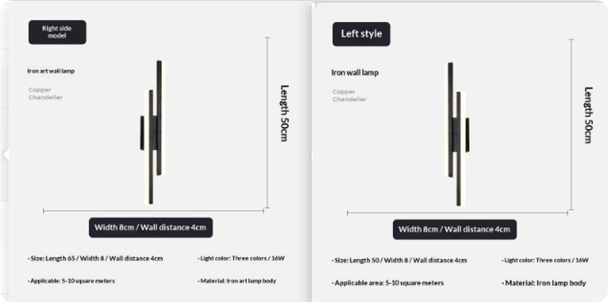 Double Line Wall Lamp