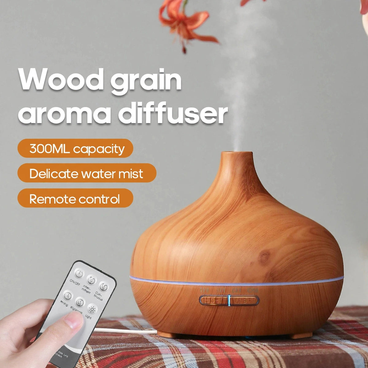Wooden Aromatherapy Diffuser With Remote