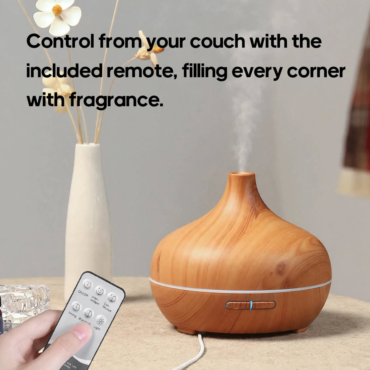 Wooden Aromatherapy Diffuser With Remote