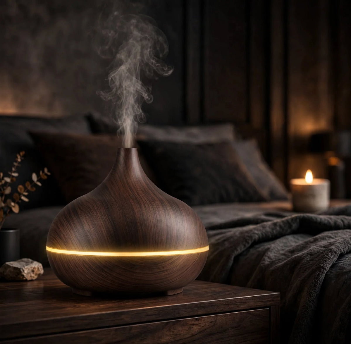 Wooden Aromatherapy Diffuser With Remote