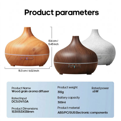 Wooden Aromatherapy Diffuser With Remote