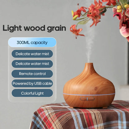 Wooden Aromatherapy Diffuser With Remote