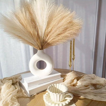 Faux Pampas Grass Decor Set