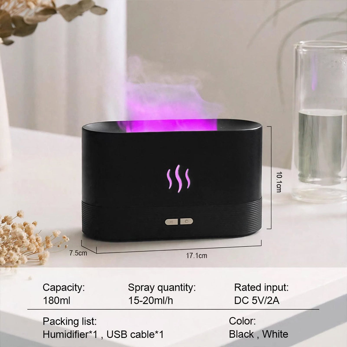 Ambient Flame LED Diffuser