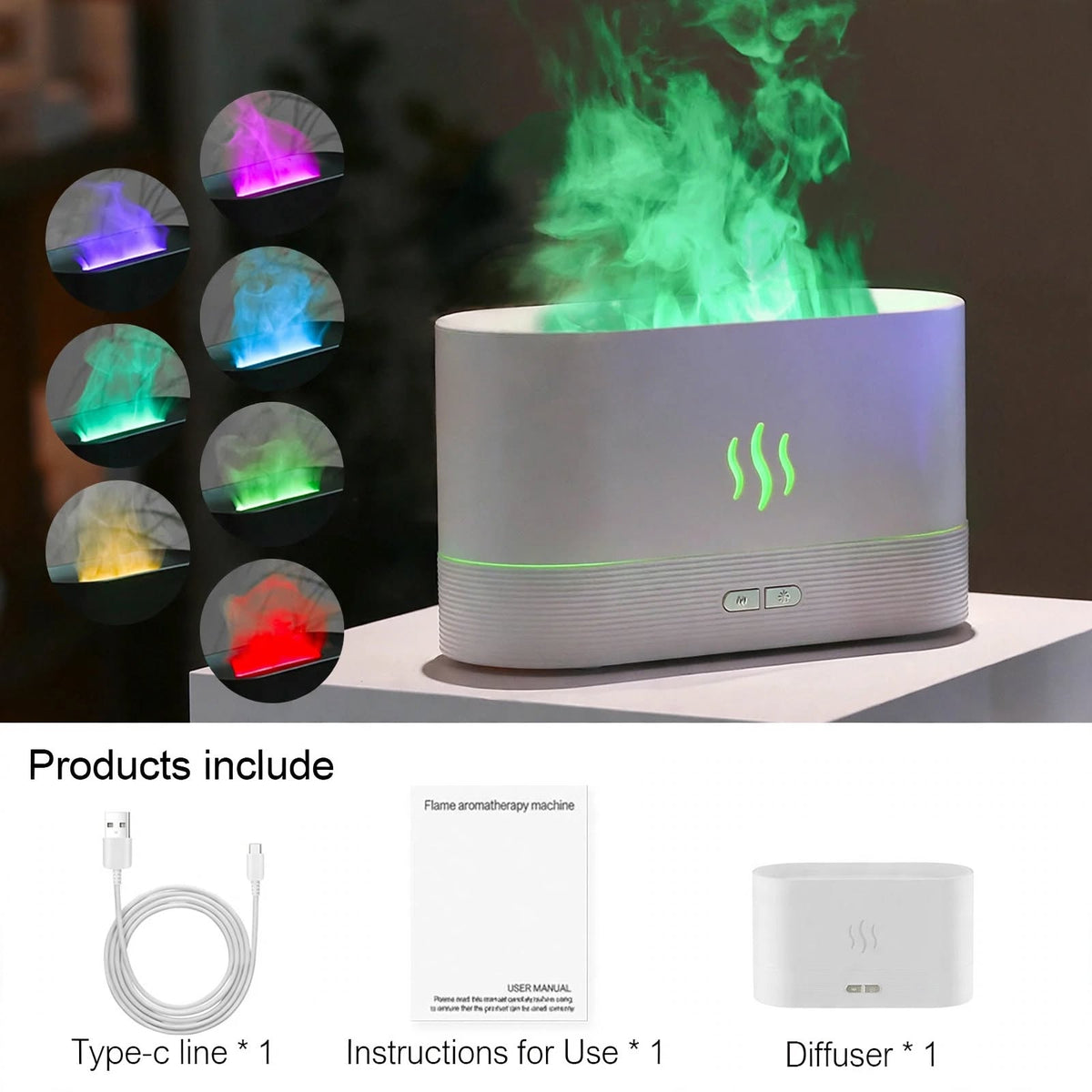 Ambient Flame LED Diffuser
