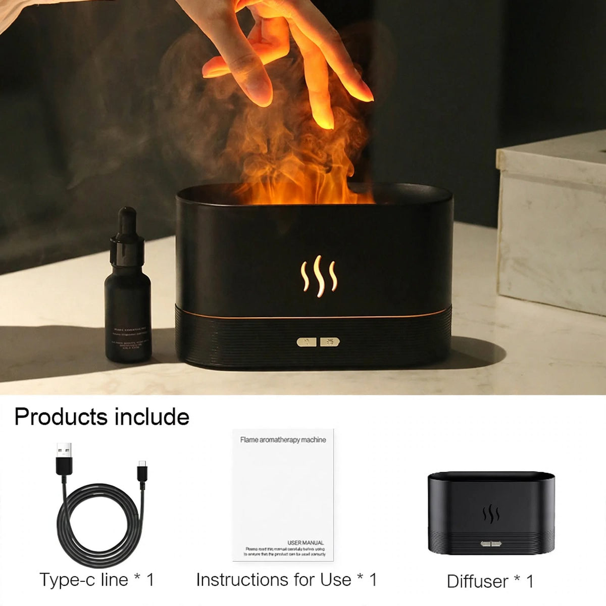 Ambient Flame LED Diffuser