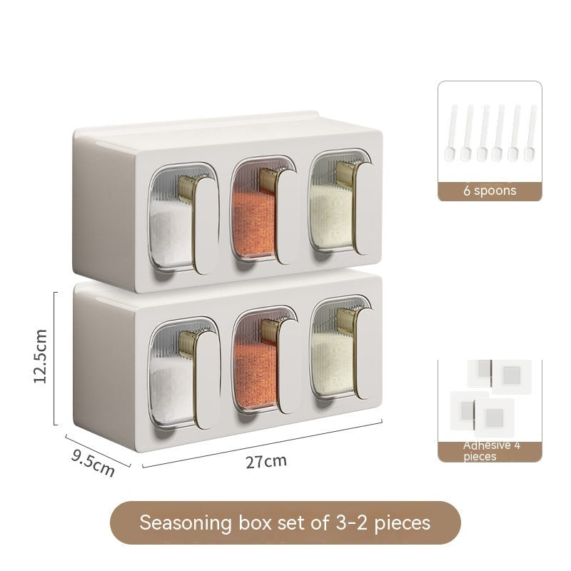 Drawer Type Seasoning Box Spice Jar Set