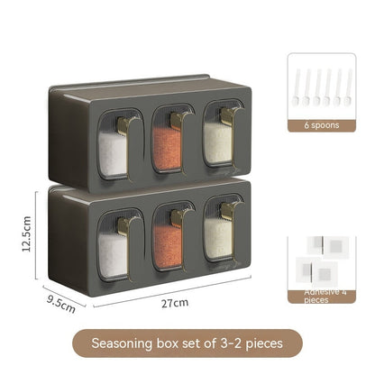 Drawer Type Seasoning Box Spice Jar Set