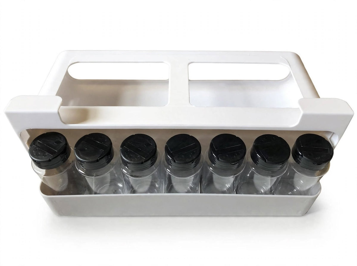 Seasoning Bottle Storage Rack - Modern Spice Jar Organizer