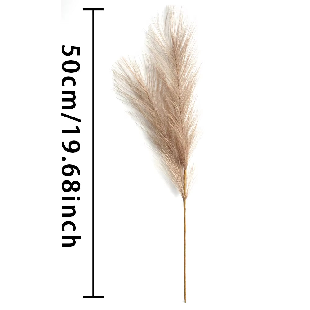 Elevate Your Decor with 6PCS Luxurious Artificial Pampas Grass - Perfect for Weddings, Home, and Holiday Arrangements