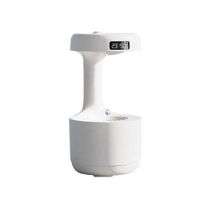 Transform Your Space with the Bedroom Anti-Gravity Humidifier & Clock Aroma Diffuser - Large Capacity for Mute, Heavy Fog Relaxation