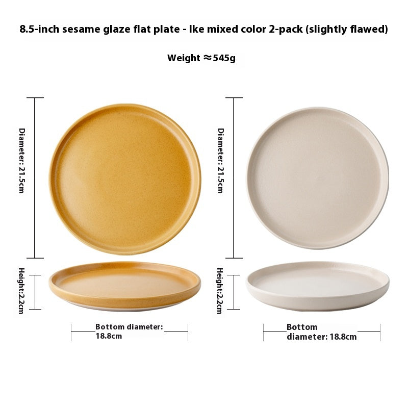 Elevate Your Dining Experience with Our Solid Color Nordic Style Ceramic Plate