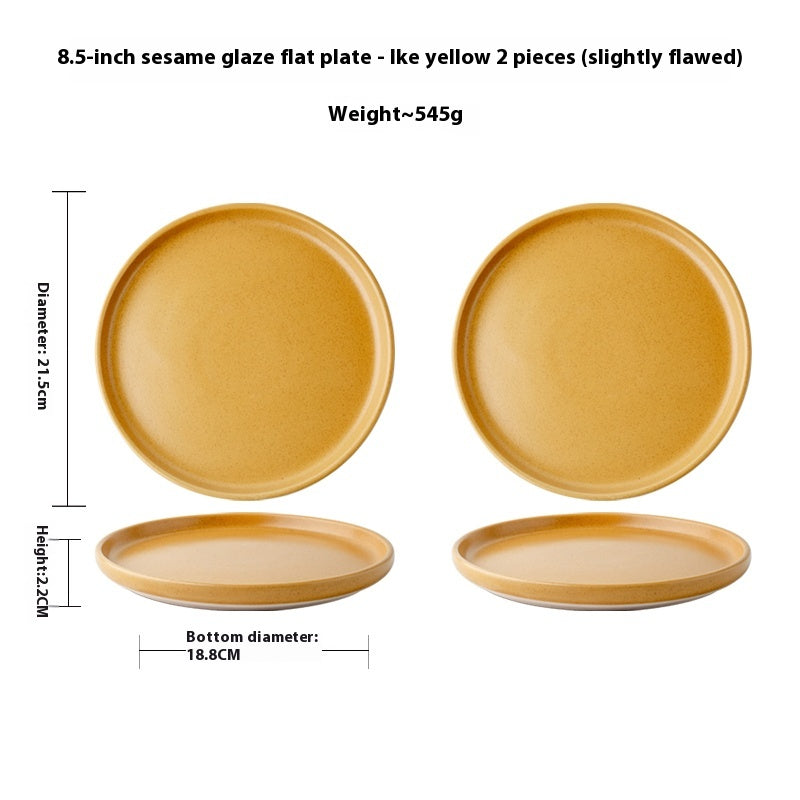 Elevate Your Dining Experience with Our Solid Color Nordic Style Ceramic Plate