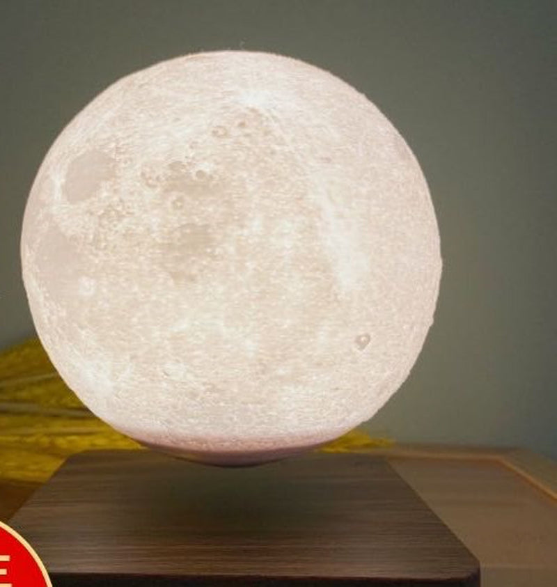 Illuminate Your Space with the Enchanting Magnetic Levitation Moon Lamp - A Stunning 3D Printed Planetary Night Light