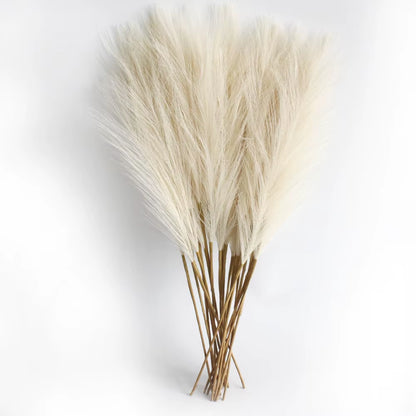Elevate Your Decor with 6PCS Luxurious Artificial Pampas Grass - Perfect for Weddings, Home, and Holiday Arrangements