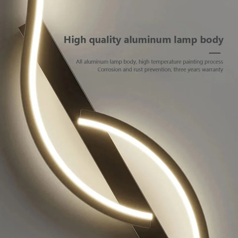 Illuminate Your Space with the Modern Long Strip LED Wall Lamp - Remote Control Dimming for Stylish Living Rooms, Bedrooms, and More!