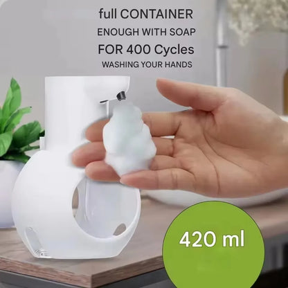 380ml Touchless Automatic Foam Soap Dispenser - USB Rechargeable with Smart Infrared Sensor