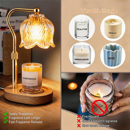 Candle Warmer Lamp with 2 Bulbs