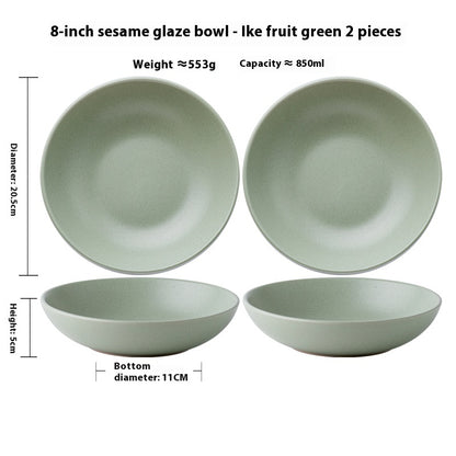 Elevate Your Dining Experience with Our Solid Color Nordic Style Ceramic Plate