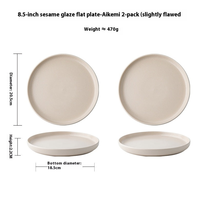 Elevate Your Dining Experience with Our Solid Color Nordic Style Ceramic Plate