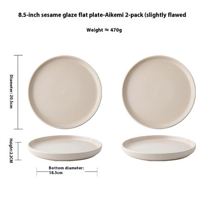 Elevate Your Dining Experience with Our Solid Color Nordic Style Ceramic Plate