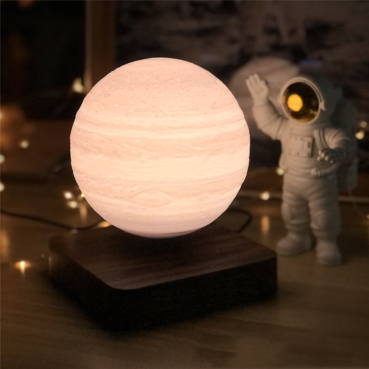 Illuminate Your Space with the Enchanting Magnetic Levitation Moon Lamp - A Stunning 3D Printed Planetary Night Light