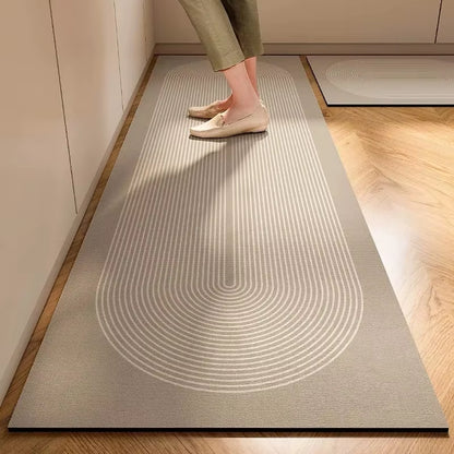 Transform Your Kitchen with the New Japanese Style Soft Diatomite Mud Floor Mat - Super Absorbent, Anti-Slip, and Easy to Clean!