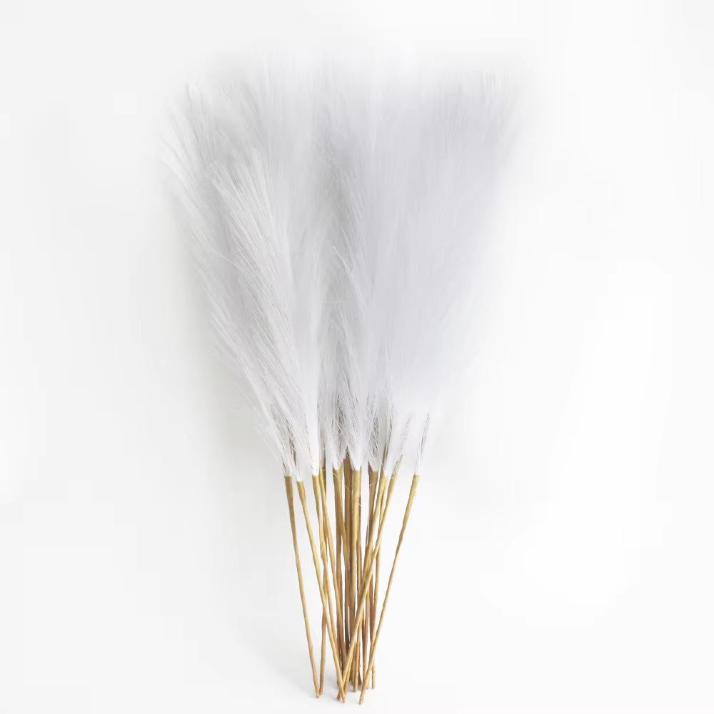 Elevate Your Decor with 6PCS Luxurious Artificial Pampas Grass - Perfect for Weddings, Home, and Holiday Arrangements