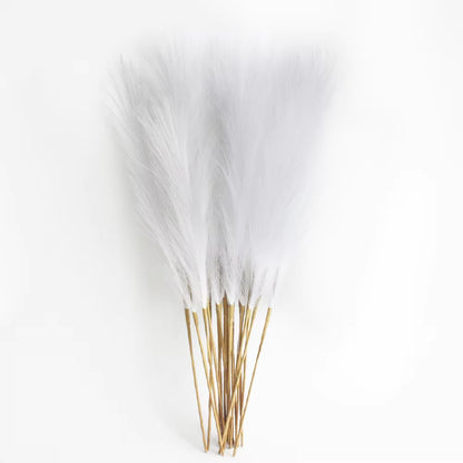 Elevate Your Decor with 6PCS Luxurious Artificial Pampas Grass - Perfect for Weddings, Home, and Holiday Arrangements