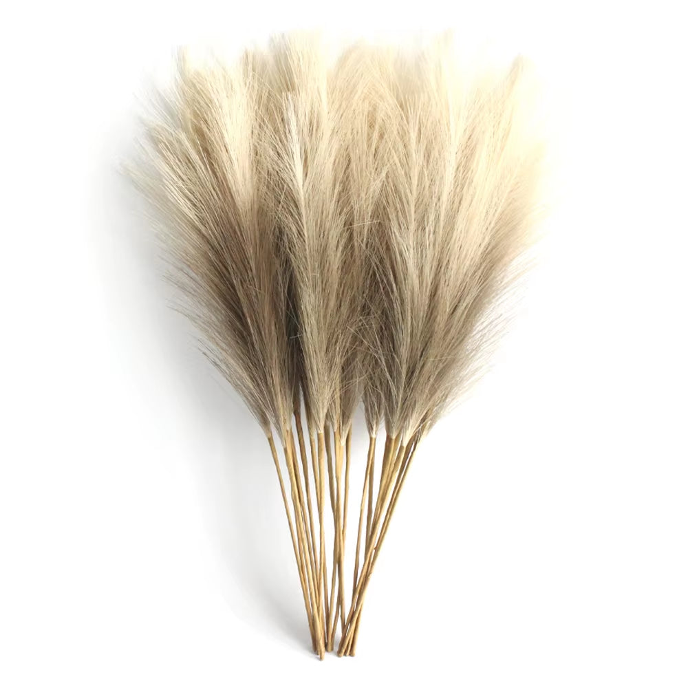 Elevate Your Decor with 6PCS Luxurious Artificial Pampas Grass - Perfect for Weddings, Home, and Holiday Arrangements