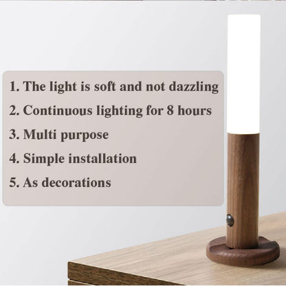 Illuminate Your Space with the LED USB Rechargeable Magnetic Wireless Night Light Featuring PIR Motion Sensor - Perfect for Corridors and Cabinets!