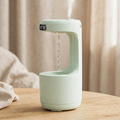 Humidificateur anti-gravité et diffuseur d'arômes avec horloge